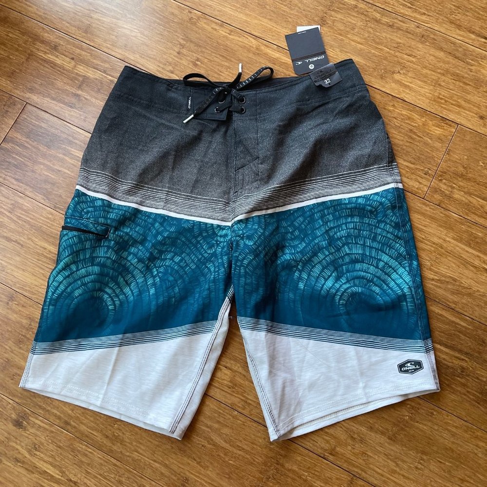 O'Neil Hyperfreak Size 32 Board Shorts Swim Trunks